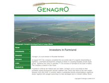 Tablet Screenshot of genagro.net